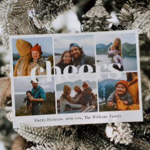 Cheers Photo Christmas Card