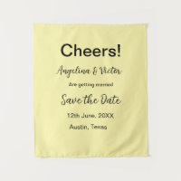 Cheers save the date simple minimal modern elegant