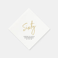 Cheers Sixty | Modern Adult 60th Birthday Party Na
