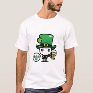 Cheers Skeleton Leprechaun T-Shirt