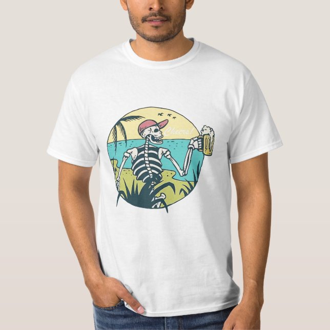 Cheers Skull T-Shirt (Front)