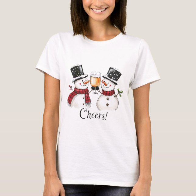 Cheers-Snowman T-Shirt (Front)