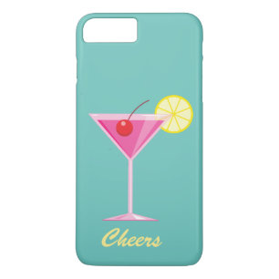 Cheers Summer Cocktail iPhone 7 Plus turquoise iPhone 8 Plus/7 Plus Case
