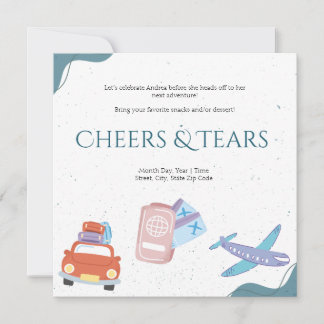 Cheers & Tears Farewell Party Invitation