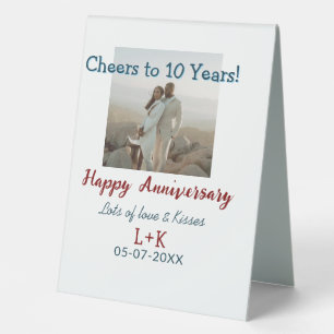 Cheers to 10 Years happy anniversary add photo dat