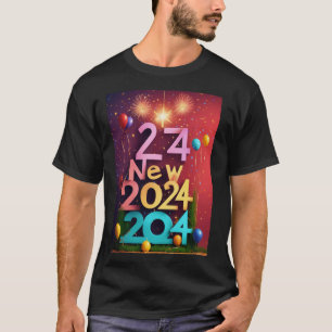 Cheers to 2024: New Year's Joy in Every Stitch T-Shirt