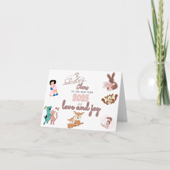 Cheers to 2025.1 New Year Cards (Front)