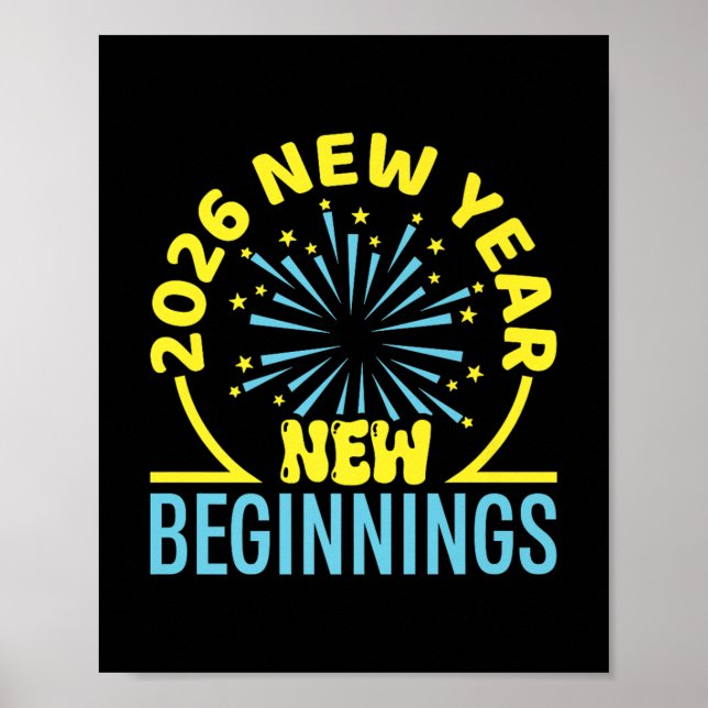 Cheers To 2026 Happy New Year Party Beginnings Pre Poster (Front)