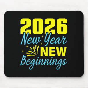Cheers To 2026 Happy New Year Party New Beginning Mouse Mat