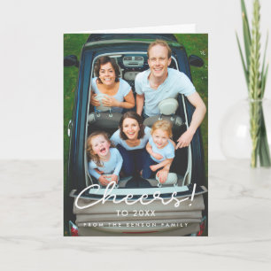 Cheers to 2027 Simple New Year Holiday Card