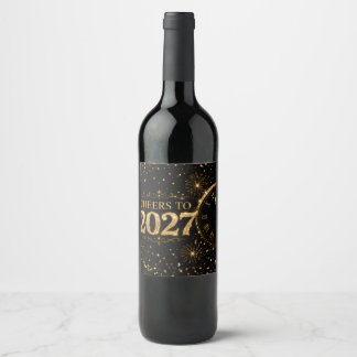 Cheers to 2027 wine label
