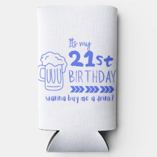 Cheers to 21! Time to Finally Drink Legally Seltzer Can Cooler