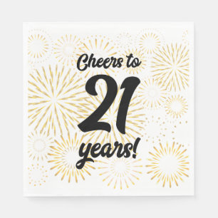 Cheers to 21 years!  napkin