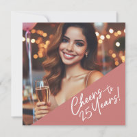 Cheers to 25 Years Birthday Party Celebration