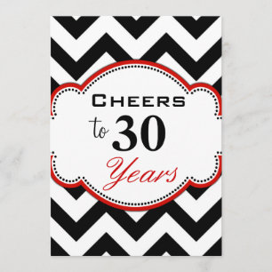 Cheers to 30 Years Party Invite
