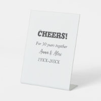 Cheers to 30 years together anniversary add name d
