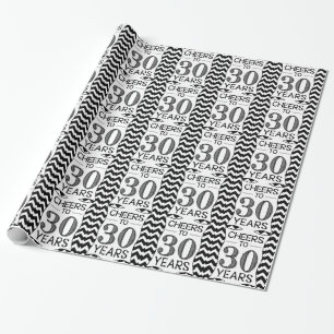 Cheers to 30 Years Wrapping Paper