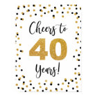 Cheers to 40 Years Anniversary or Birthday Sign