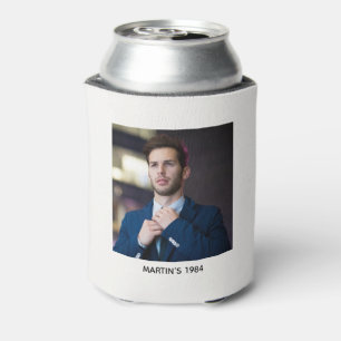 Cheers to 40th Birthday Elegant Funny off White Can Cooler