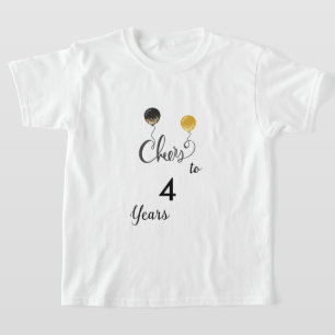 Cheers to 4 Years T-Shirt