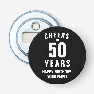 Cheers to 50 years 50th Birthday party magnetic Bottle Opener