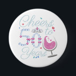 Cheers To 50 Years 50th Birthday Party Round 7.5 Cm Round Badge<br><div class="desc">Cheers To 50 Years 50th Birthday Party Team Dinking Family design Gift Round Button Classic Collection.</div>