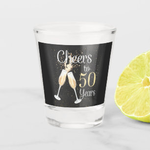 Cheers To 50 Years 50th Birthday Party Shot Glass