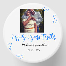 cheers to 50 years anniversary blue leaf photo nam