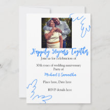 cheers to 50 years anniversary blue leaf photo nam