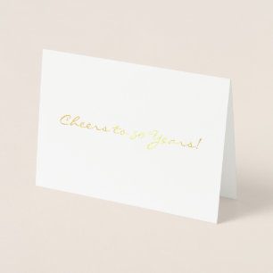 Cheers to 50 Years Card