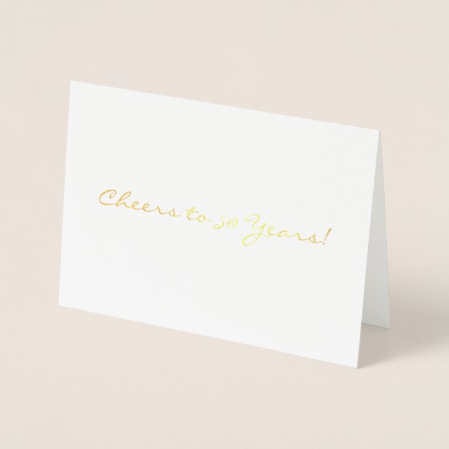 Cheers to 50 Years Card (Front)