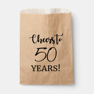 Cheers to 50 Years! Favour Bags