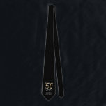 cheers to 50 years modern black and gold tie<br><div class="desc">Modern glitter black and gold 50th birthday gift. Part of a elegant stylish collection.</div>