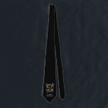 cheers to 50 years modern black and gold tie<br><div class="desc">Modern glitter black and gold 50th birthday gift. Part of a elegant stylish collection.</div>