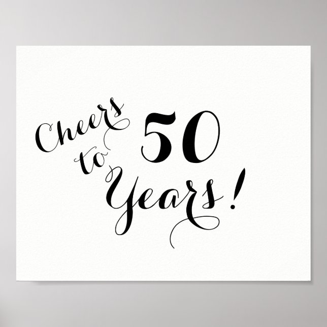 Cheers to 50 Years Poster (Front)