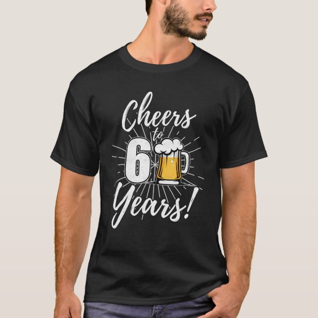 Cheers To 60 Years 60th Birthday Beer T-Shirt (Front)