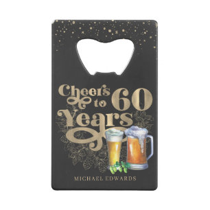Cheers to 60 Years   Personalised Vintage Bottle