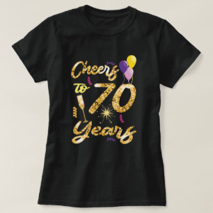 Cheers to 70 Years 1951- 70Th Birthday Gift T-Shirt