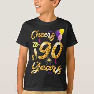 Cheers To 90 Years 1931 90th Birthday Celebration T-Shirt