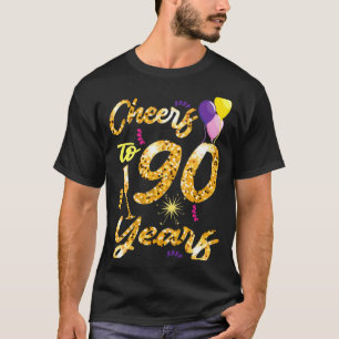 Cheers To 90 Years 1931 90th Birthday Celebration  T-Shirt