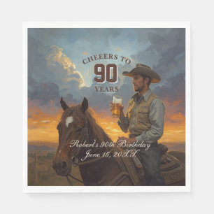 Cheers to 90 Years  Napkin