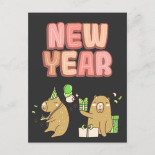 Cheers to a Fresh Start! Postcard