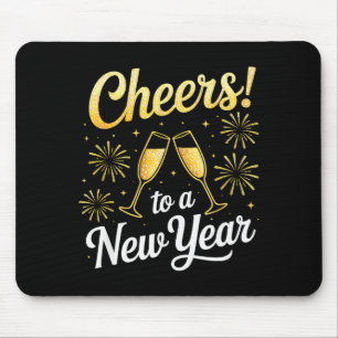 Cheers To A New Year Eve Party Countdown Happy New Mouse Mat