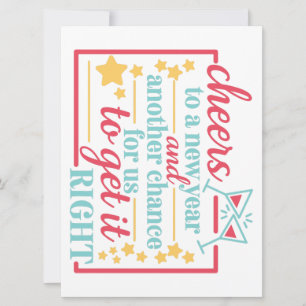 Cheers To A New Year Holiday Card