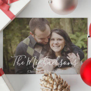 Cheers To A New Year Photo Holiday Card