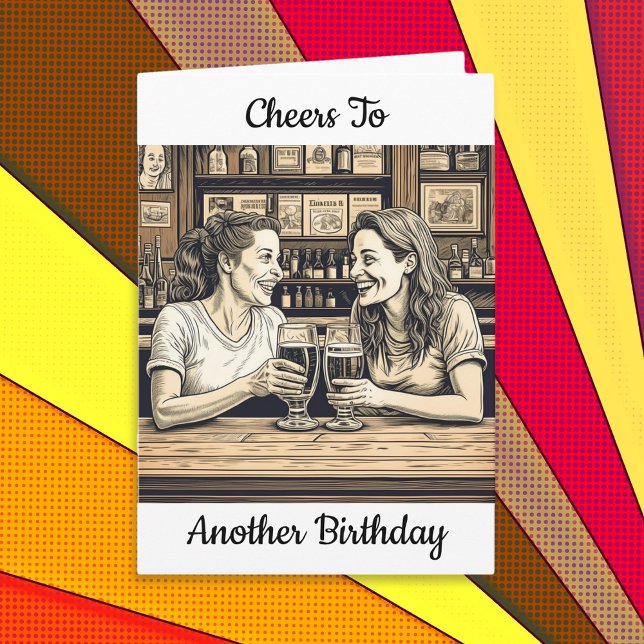 Cheers to Another Birthday | Funny Getting Drunk Card (Creator Uploaded)