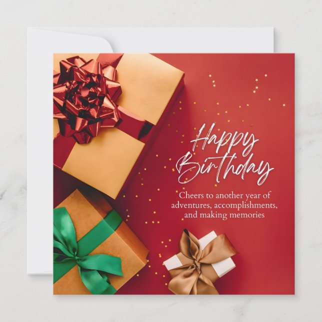 Cheers to Another Year Card (Front)