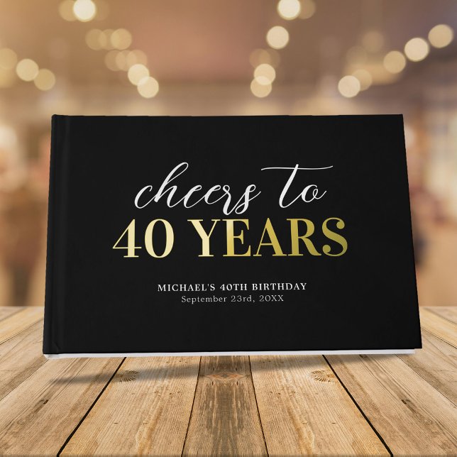 Cheers to Any Age Birthday Party Guest Book (Creator Uploaded)