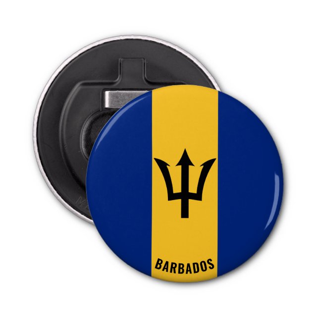 Cheers to Barbados! Splendid Patriotic Bottle Opener (Front)