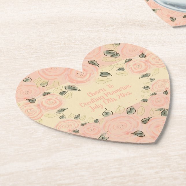 Cheers To Creating Memories Paper Coaster (Angled)